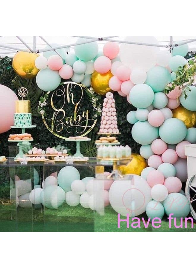 100 Piece Candy Macaron Party Decorations Balloon Set 12inch (٦)