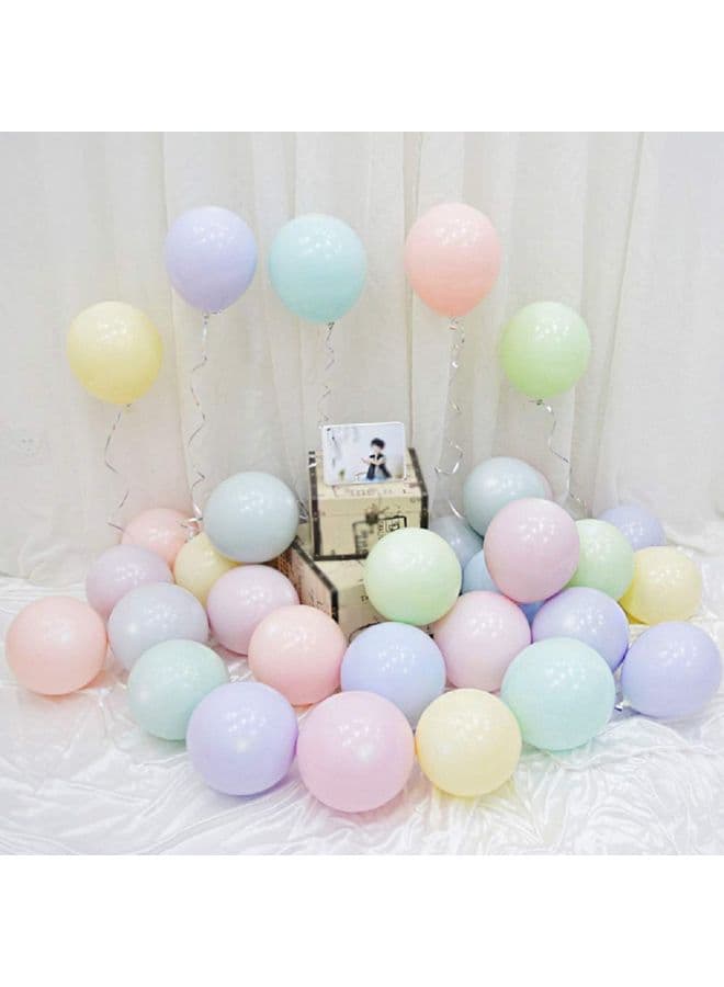 100 Piece Candy Macaron Party Decorations Balloon Set 12inch (٣)