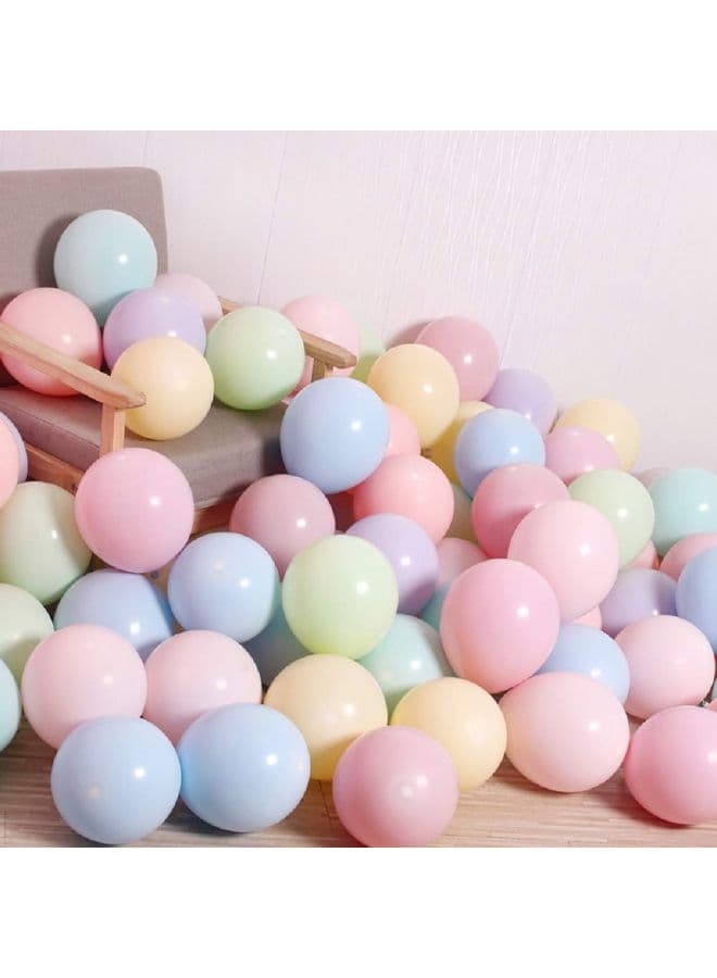 100 Piece Candy Macaron Party Decorations Balloon Set 12inch (٤)