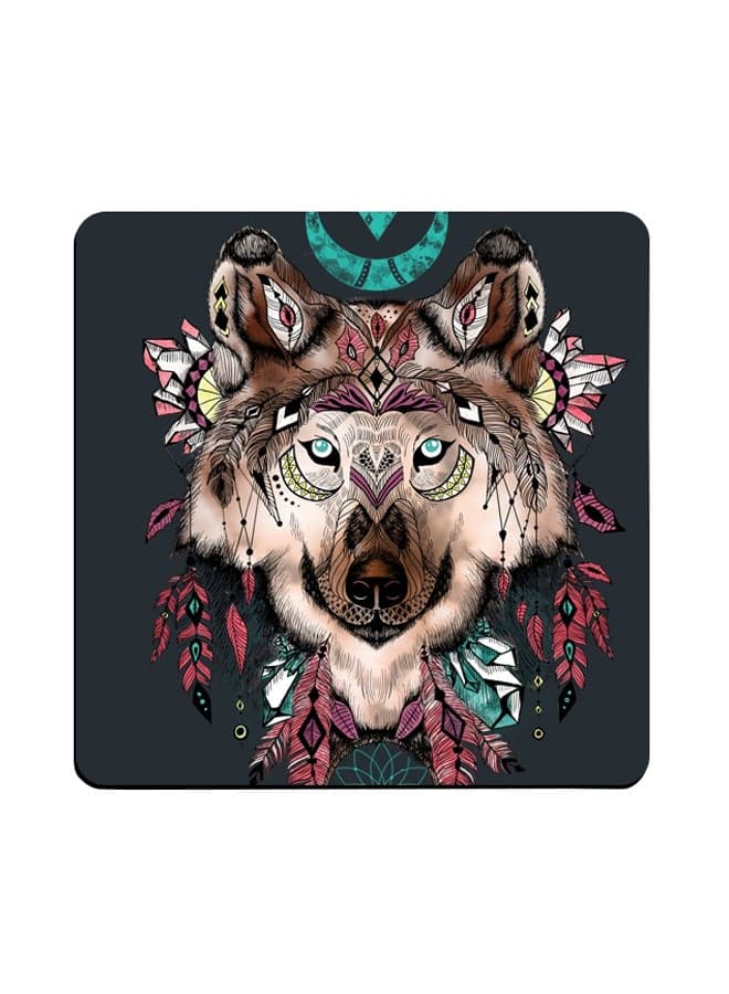 Graphics Printed Coaster Multicolour 9x9cm