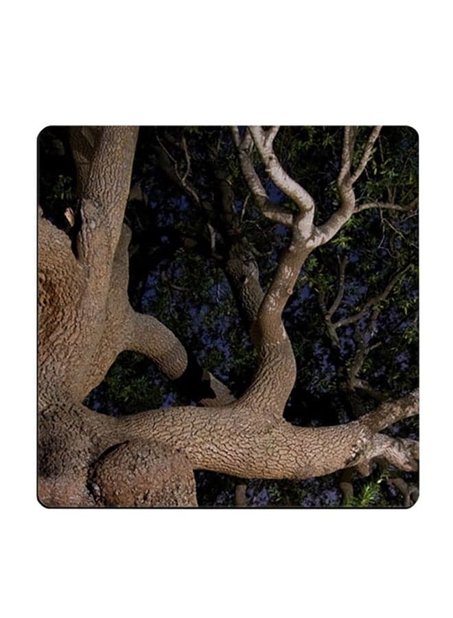 Nature Scenery Printed Coaster Multicolour 9x9cm