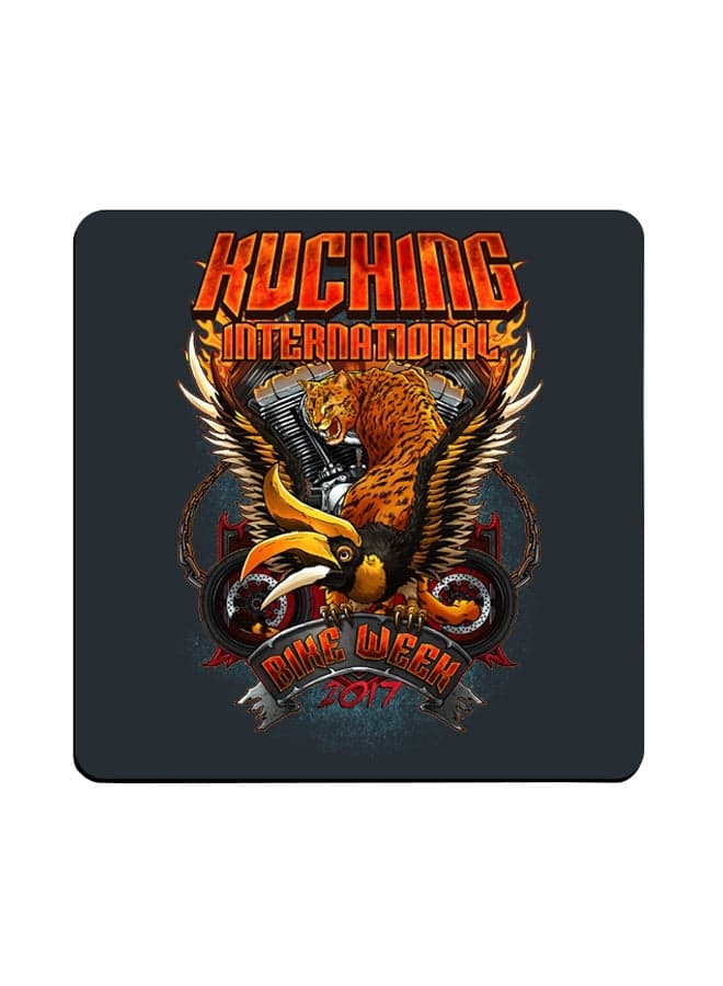 Graphics Printed Coaster Multicolour 9x9cm