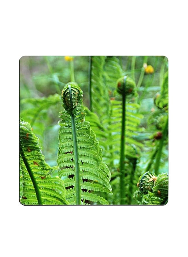 Nature Scenery Printed Coaster Multicolour 9x9cm