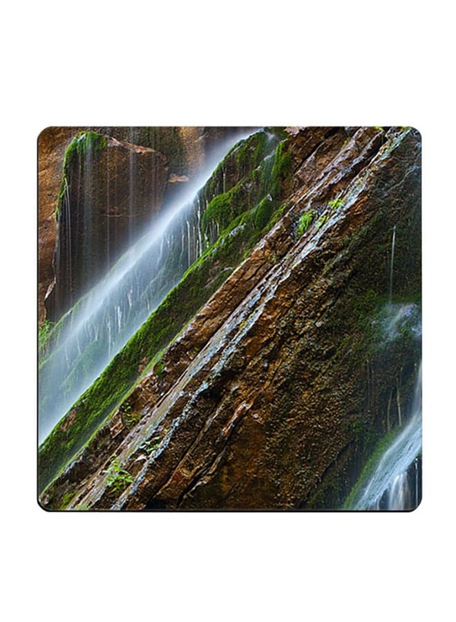 German Landscape Printed Coaster Multicolour 9x9cm
