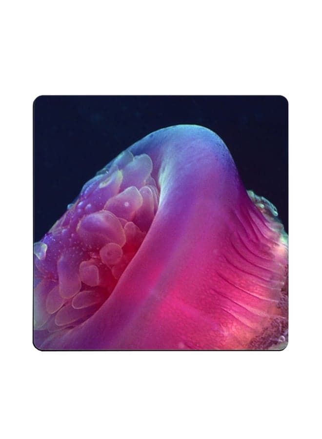 Jellyfish Printed Coaster Multicolour 9x9cm