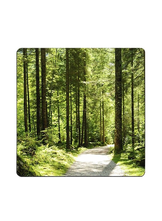 Paths Printed Coaster Multicolour 9x9cm