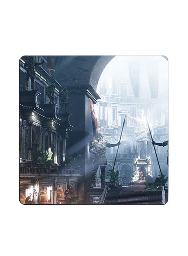 Nature Scenery Printed Coaster Multicolour 9x9cm