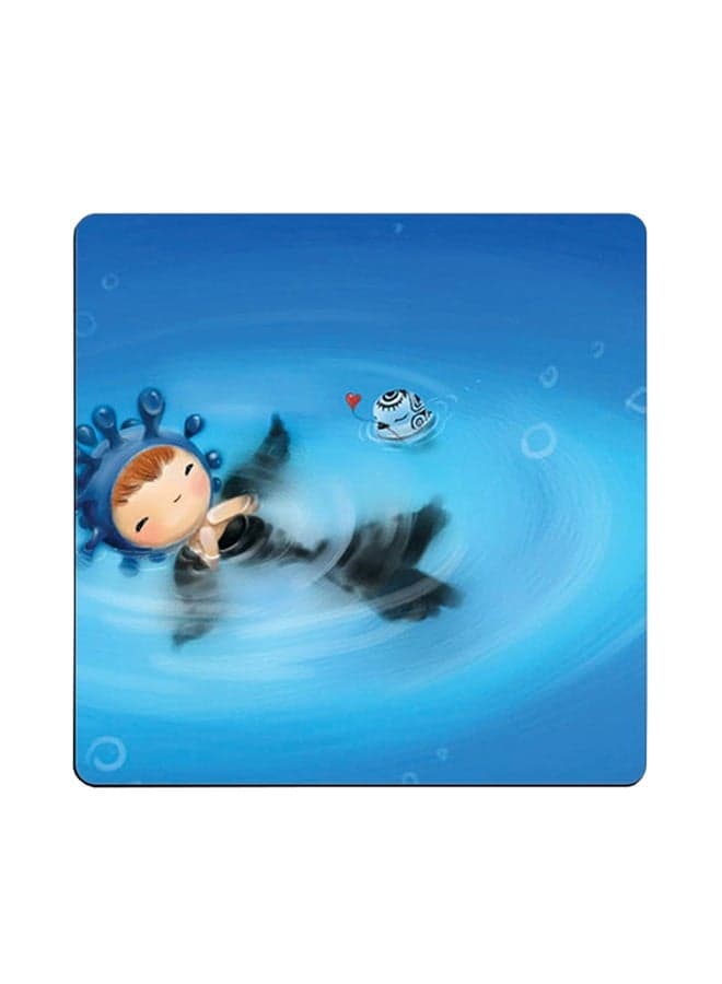 Graphics Printed Coaster Multicolour 9x9cm