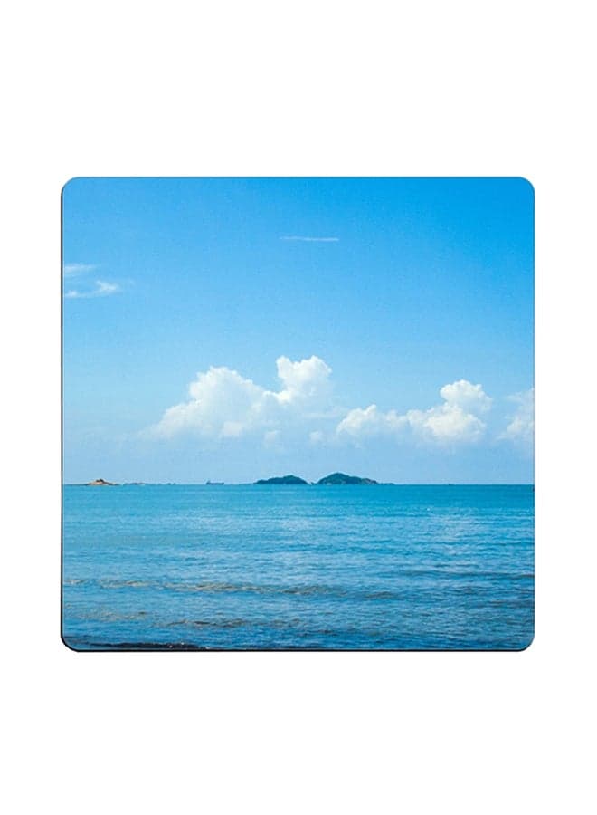 South Indian Beaches Printed Coaster Multicolour 9x9cm