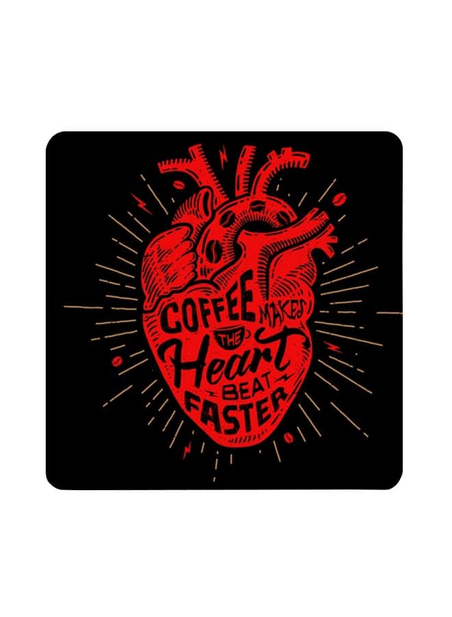 Graphics Printed Coaster Multicolour 9x9cm