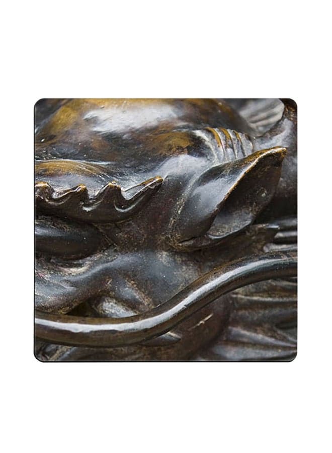 Dragon Printed Coaster Multicolour 9x9cm