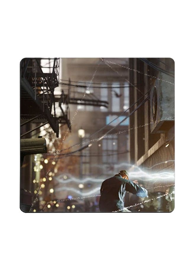 Watch Dogs Printed Coaster Multicolour 9x9cm