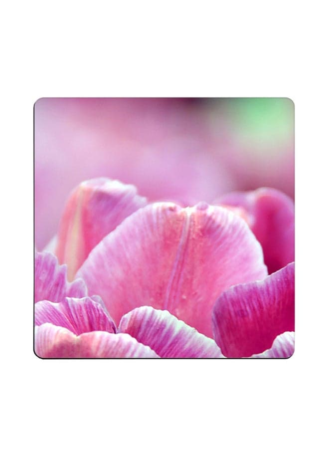 Tulips Printed Coaster Multicolour 9x9cm
