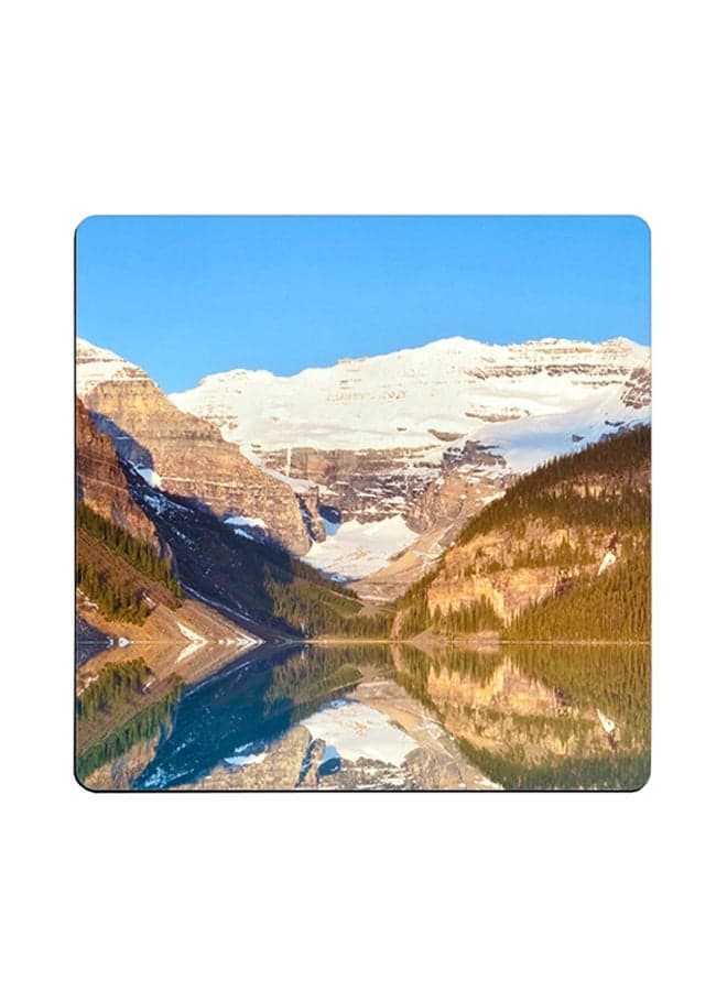 Natural Scenery Printed Coaster Multicolour 9x9cm