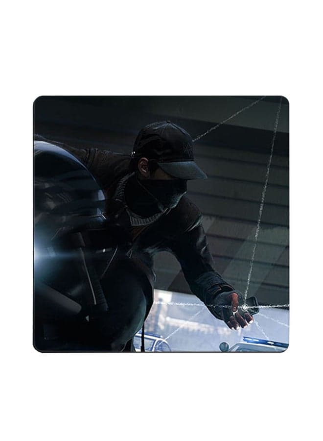 Watch Dogs Printed Coaster Multicolour 9x9cm