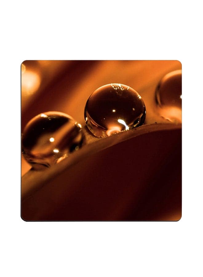 Dew Drops Printed Coaster Multicolour 9x9cm