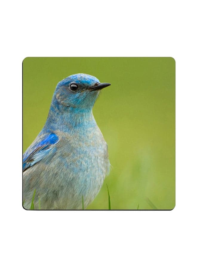 Blue Bird Printed Coaster Multicolour 9x9cm