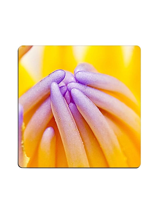 Printed Wooden Coaster Multicolour 9x9cm