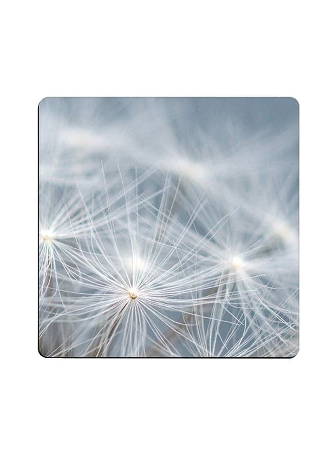 Printed Wooden Coaster Multicolour 9x9cm