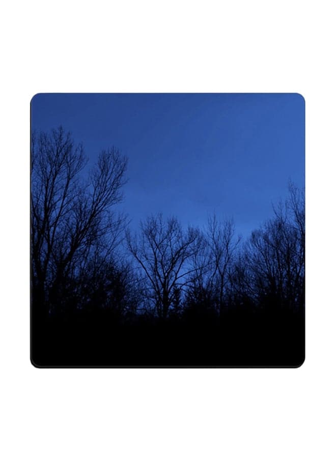 Scenery Printed Coaster Black/Blue 9x9cm