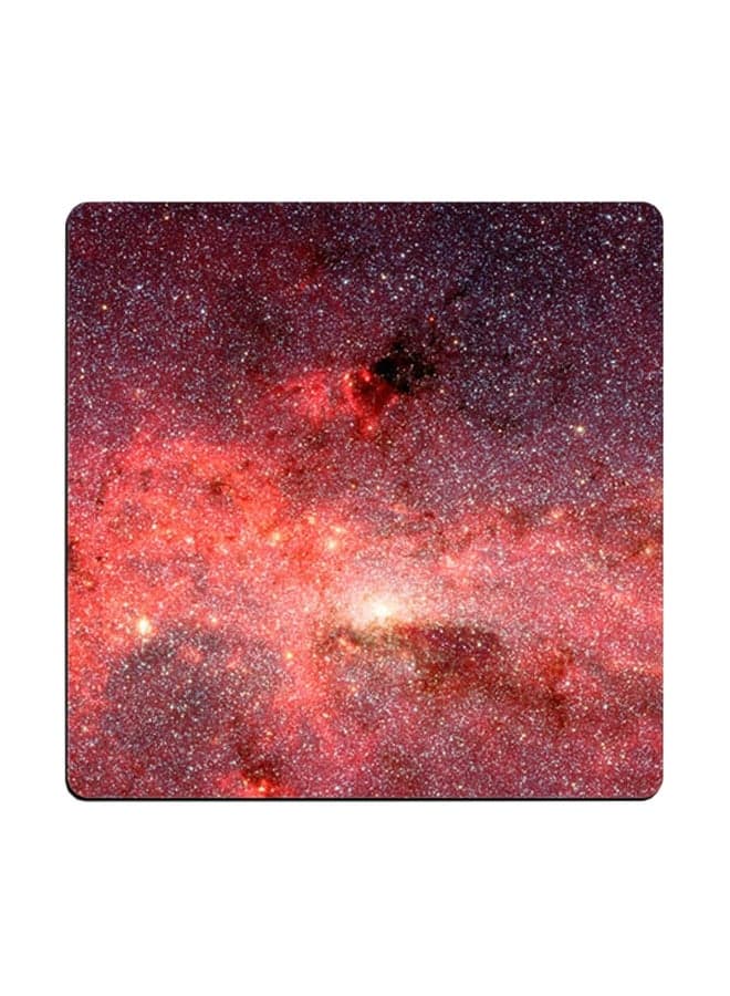 Galactic Center Printed Coaster Red 9x9cm