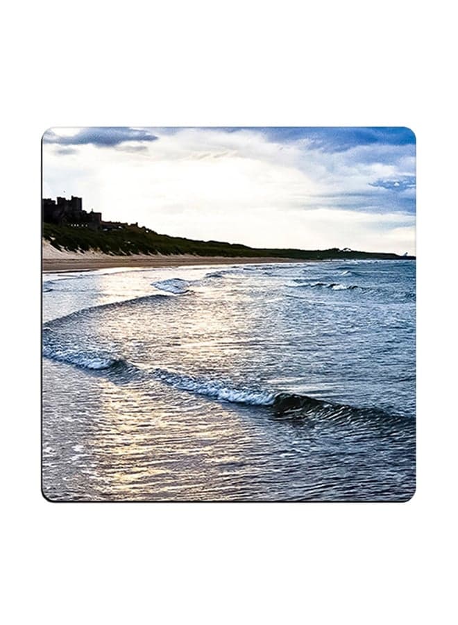 Beach Surf Printed Coaster Multicolour 9x9cm