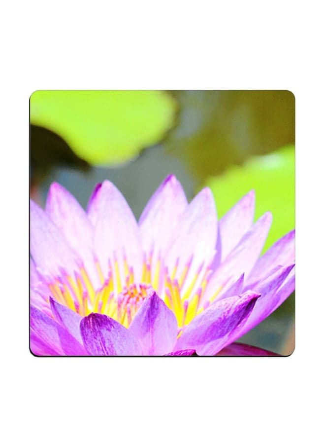 Flower Printed Coaster Multicolour 9x9cm