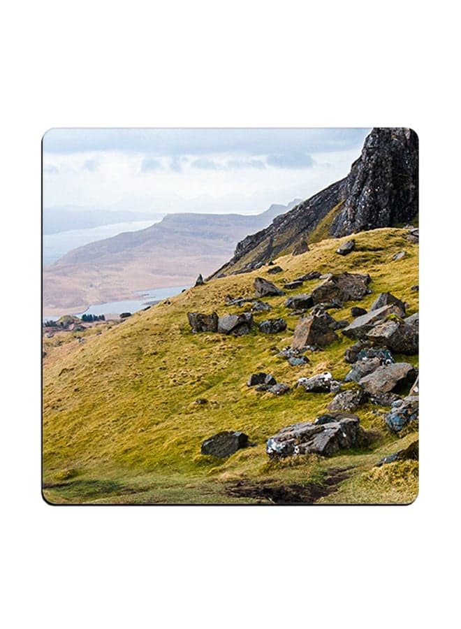 Scenery Printed Coaster Multicolour 9x9cm