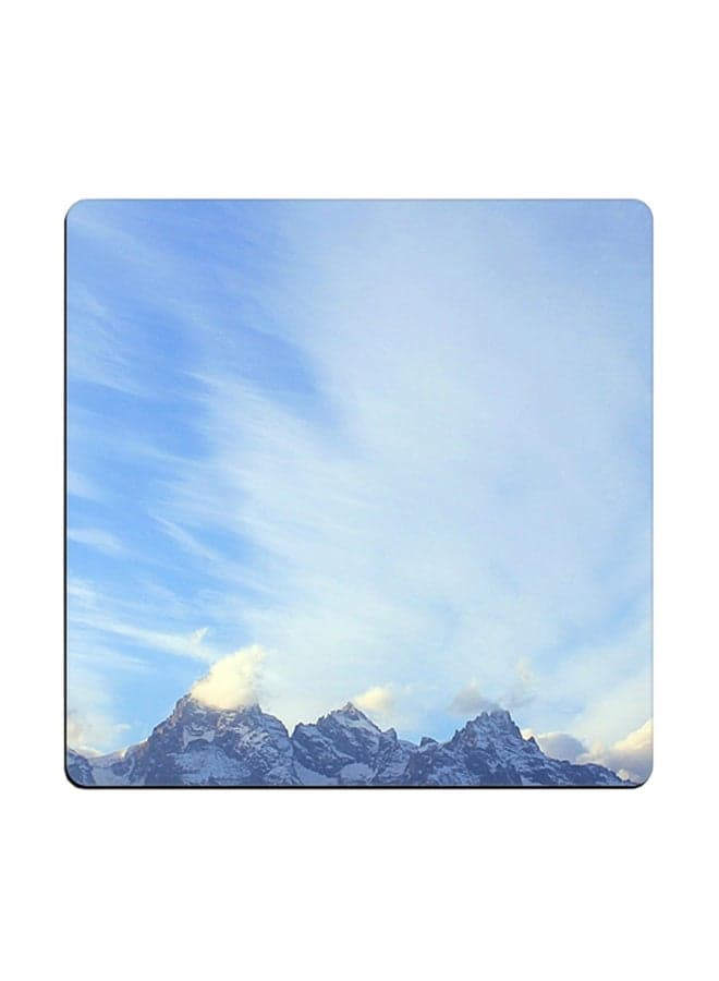 Mountain Printed Coaster Multicolour 9x9cm