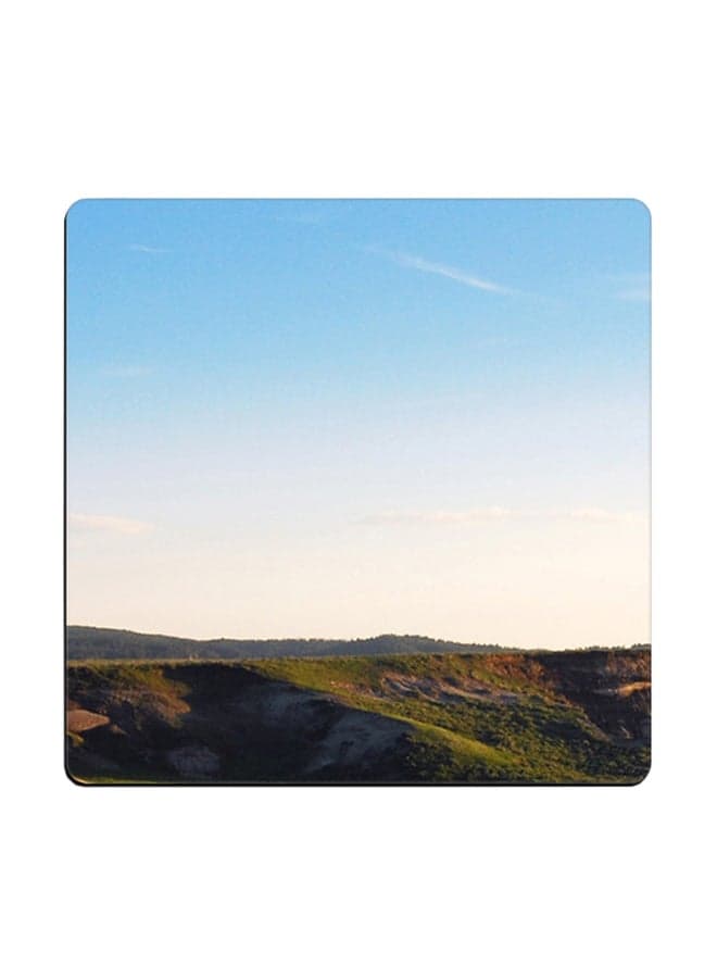 Nature Printed Coaster Multicolour 9x9cm