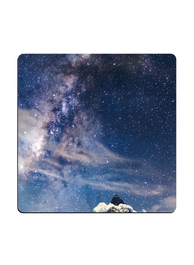 Nature Printed Coaster Multicolour 9x9cm