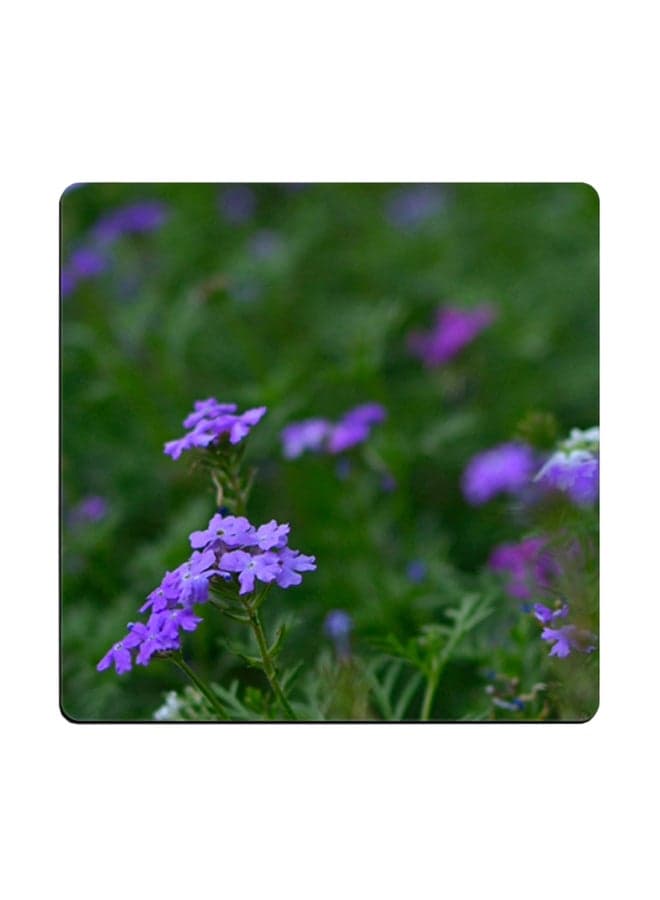 Flower Printed Coaster Multicolour 9x9cm