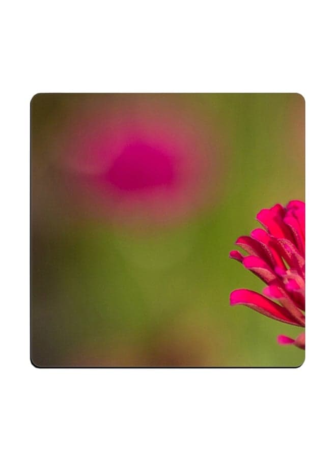 Flower Printed Coaster Multicolour 9x9cm