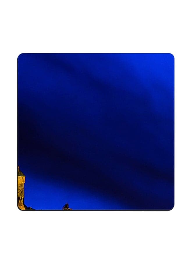 Sky Printed Coaster Blue 9x9cm