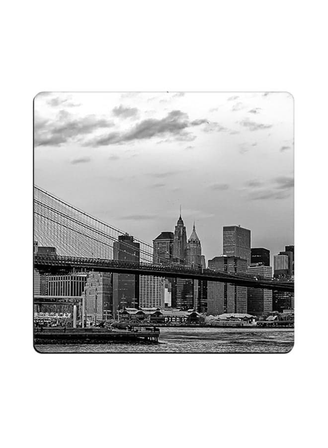 Chadweisser Printed Coaster Grey 9x9cm