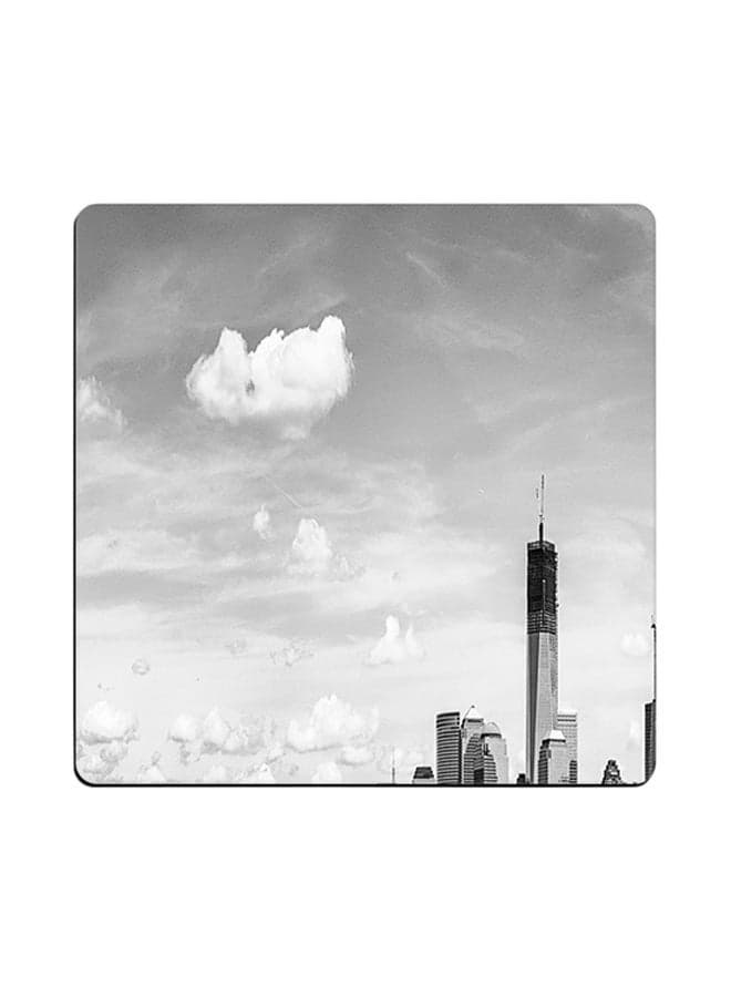 Chadweisser Panoramic Printed Coaster Grey 9x9cm