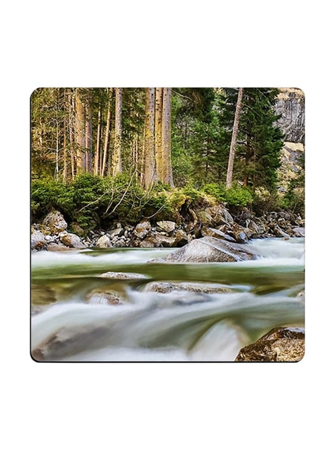 Printed Coaster Multicolour 9x9cm