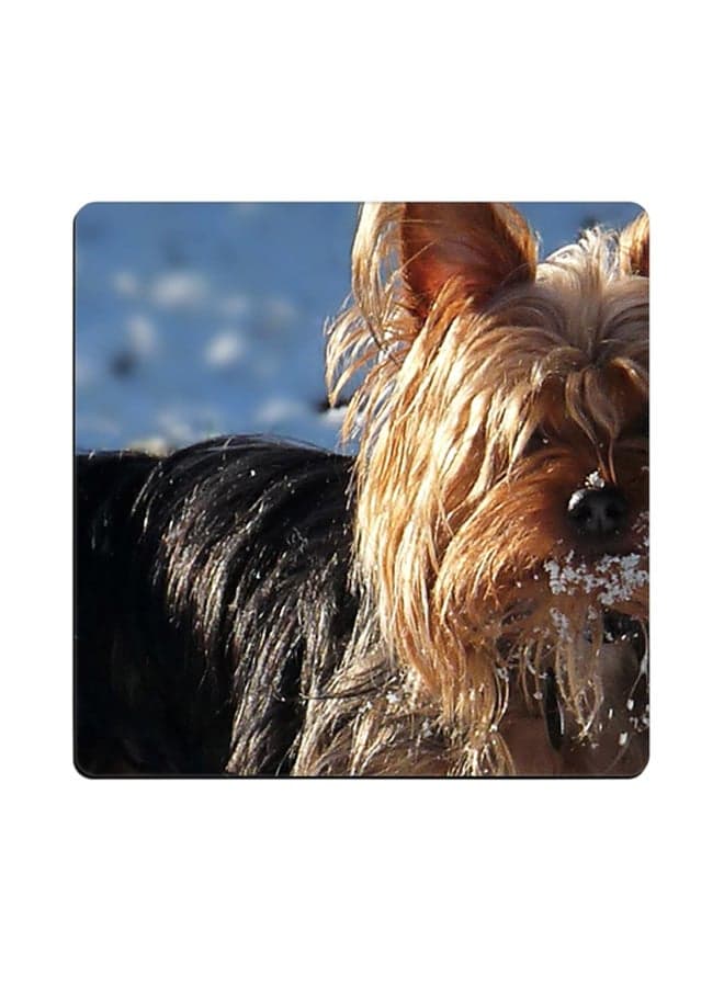 Dog Printed Coaster Multicolour 9x9cm