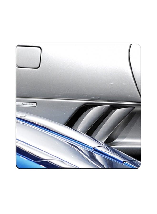 Car Printed Coaster Multicolour 9x9cm