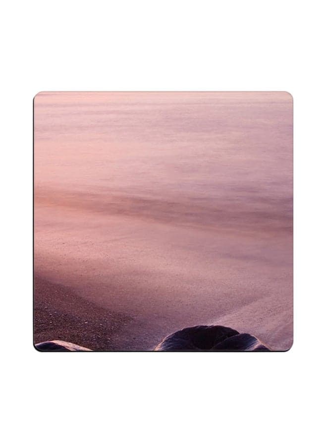 Dusk Dawn Printed Coaster Pink 9x9cm