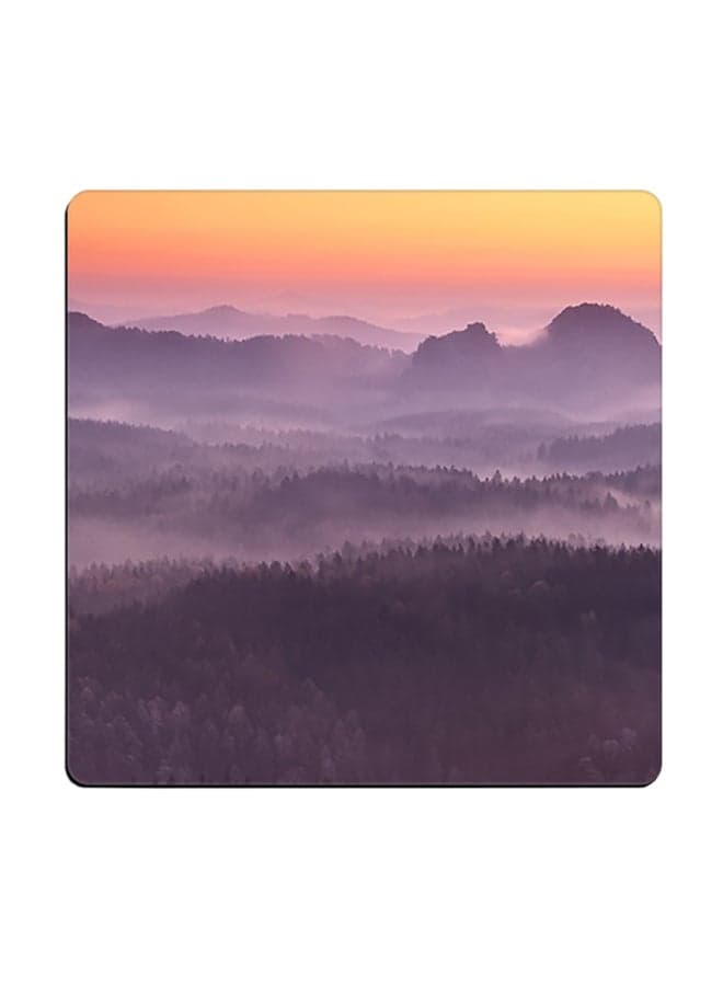 Printed Coaster Multicolour 9x9cm