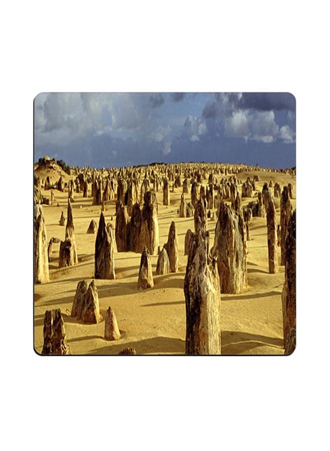 Printed Coaster Multicolour 9x9cm