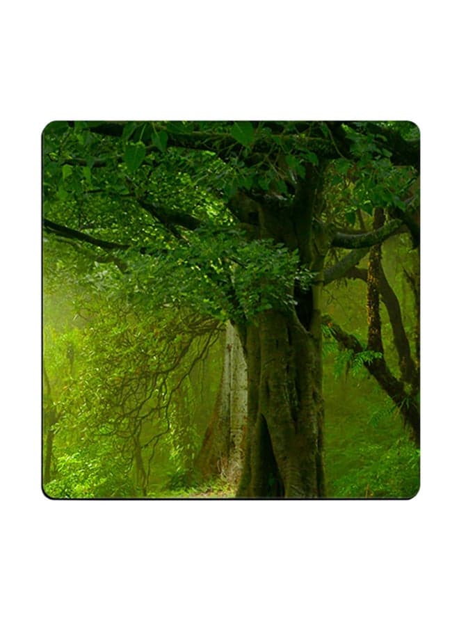 Printed Coaster Green 9x9cm