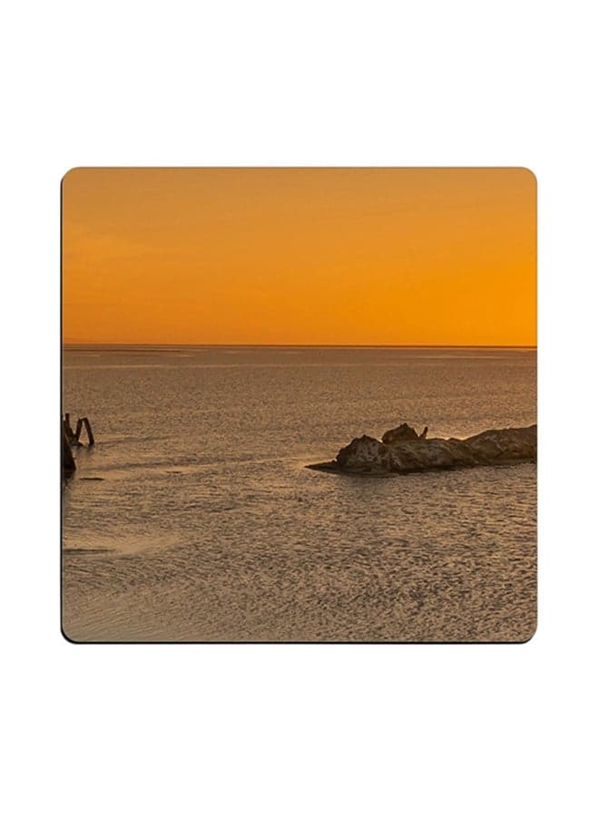 Printed Coaster Multicolour 9x9cm