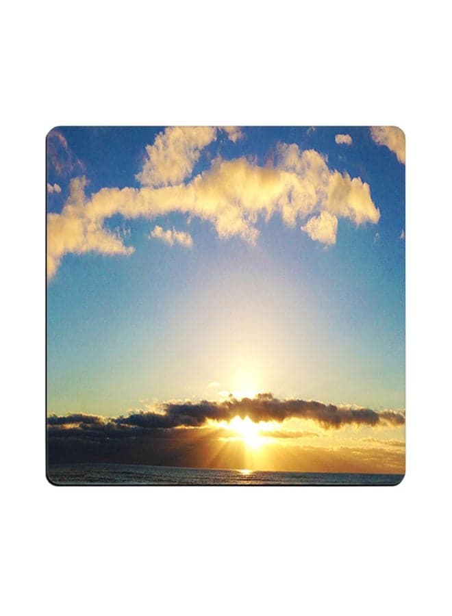 Sunset Printed Coaster Multicolour 9x9cm