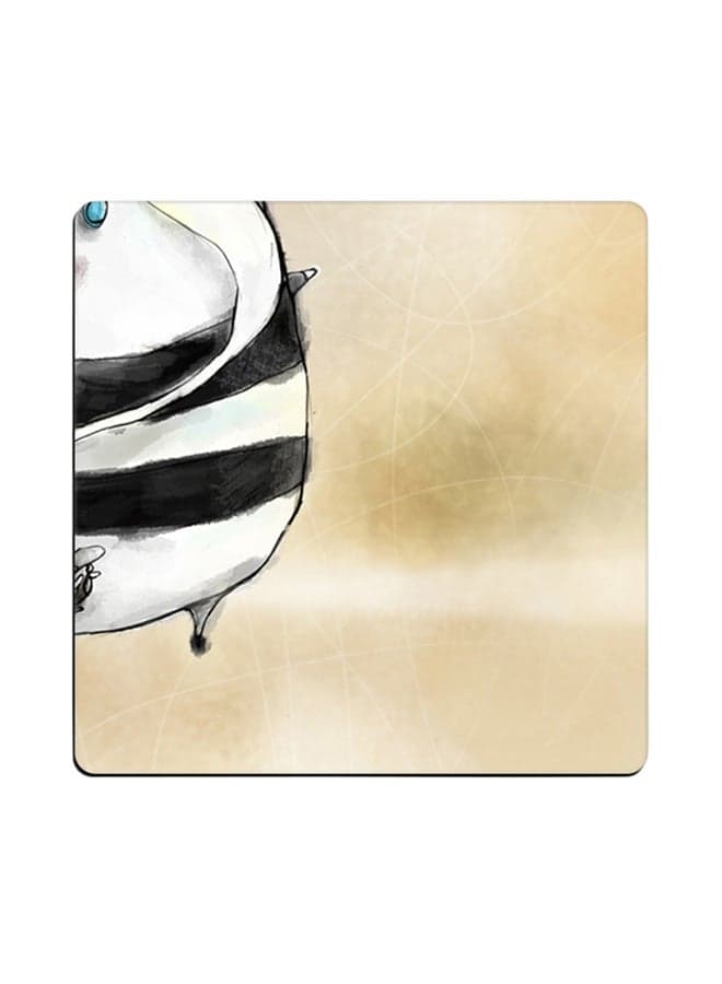 Printed Coaster Multicolour 9x9cm