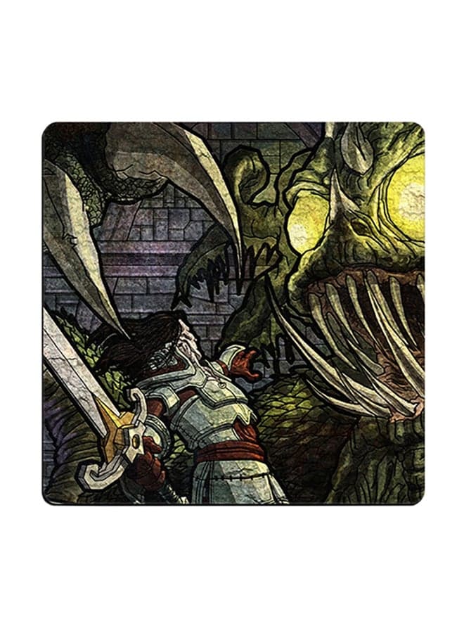 Printed Coaster Multicolour 9x9cm