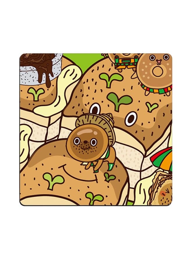 Bake House Printed Coaster Multicolour 9x9cm