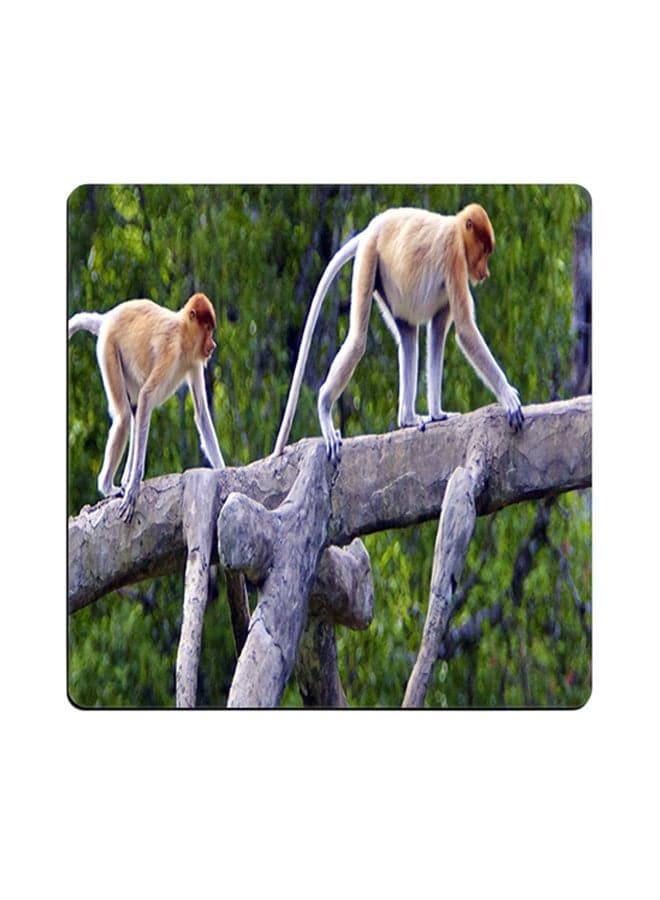 Animal Printed Coaster Multicolour 9x9cm