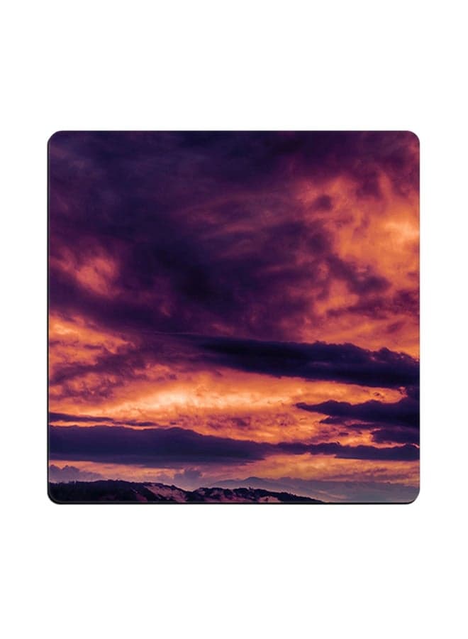 Printed Coaster Multicolour 9x9cm